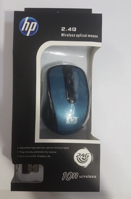 Hp 2.4G Wireless Optical Mouse in Pakistan, 2.4Ghz digital wireless transmission , operation distance is up to 10 meters. Built-in mouse memory